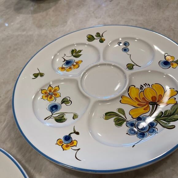 Villeroy & Boch plates Provence floral fondue plates x3     9.25” - Picture 5 of 10